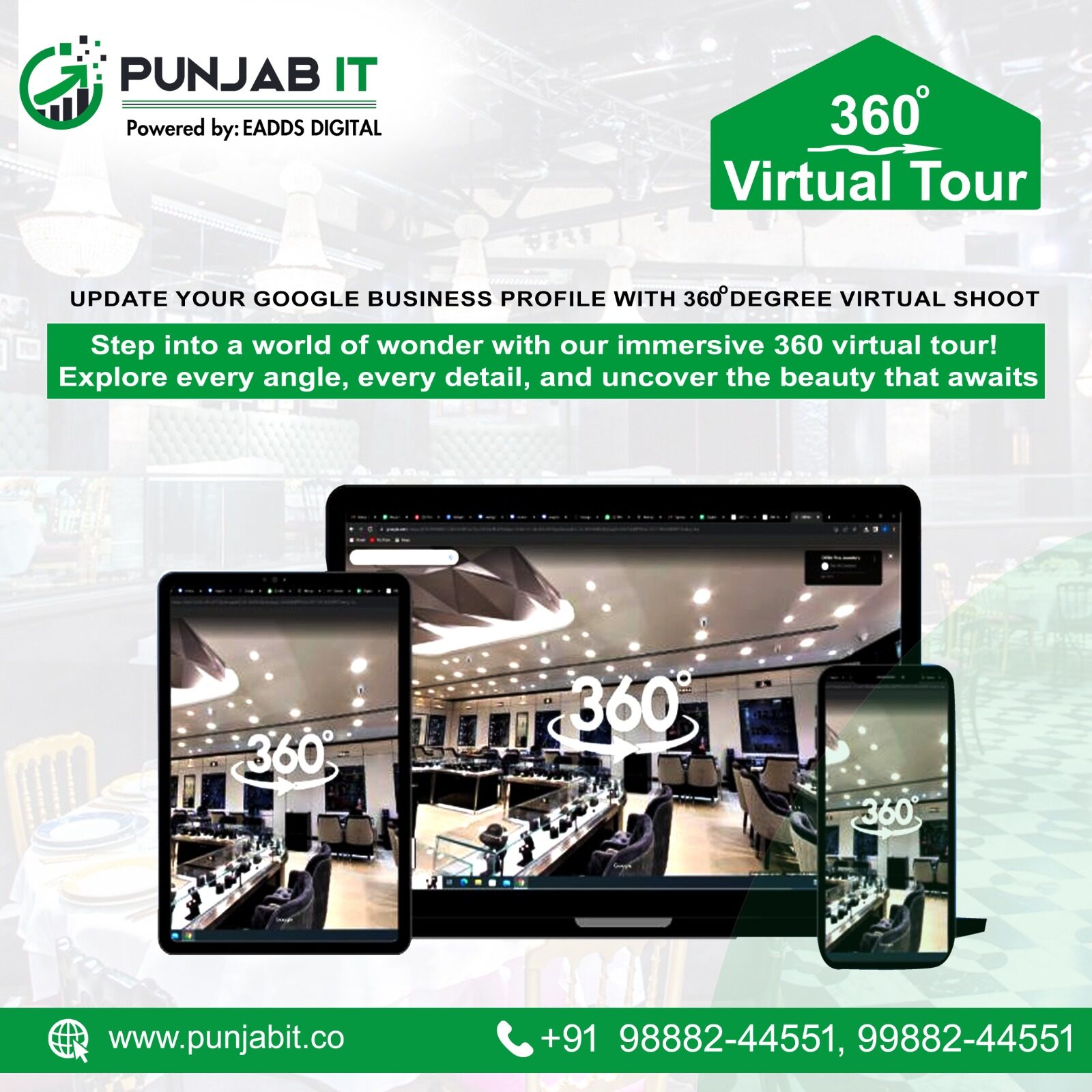 Google Map 360 Virtual Tours in Ludhiana
